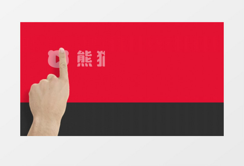 手势标志动画展示ae模板