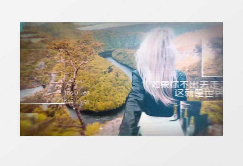 清新时光旅行图文展示ae视频模板