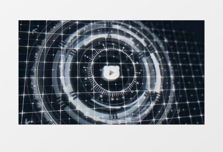 未来科幻HUDlogo标志视频模板