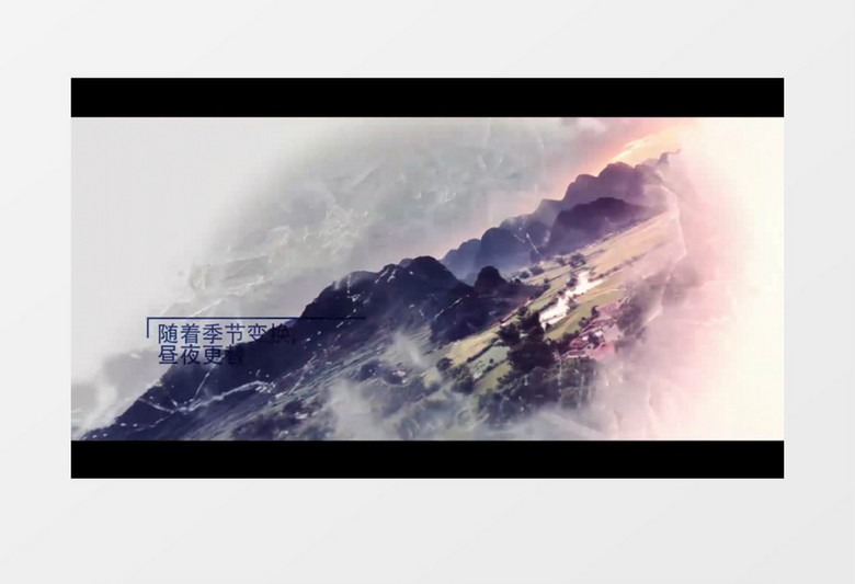 冬季幻灯片模板ae视频模板