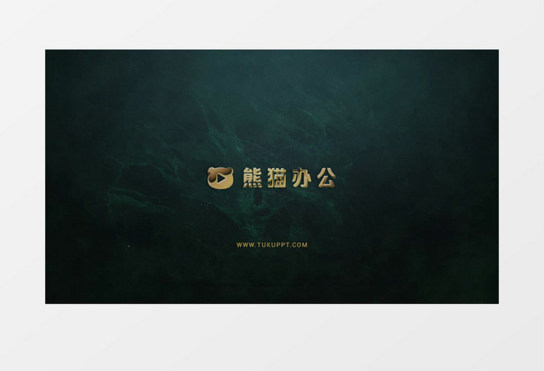 大气史诗金色质感标志ae模板