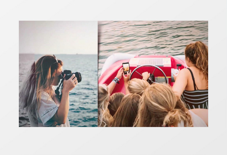 多张图片相册展示ae视频模板