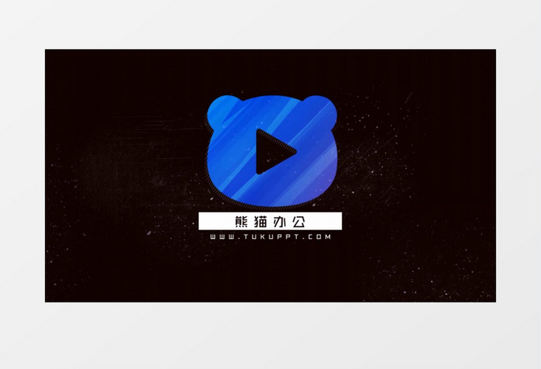 时尚glitch入场logo展示ae视频模板