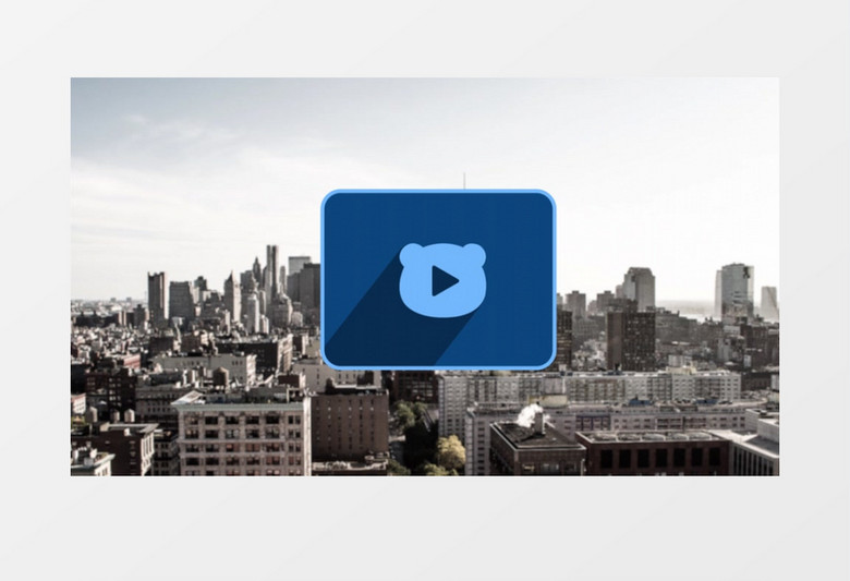 简洁长阴影标题文字展示ae模板