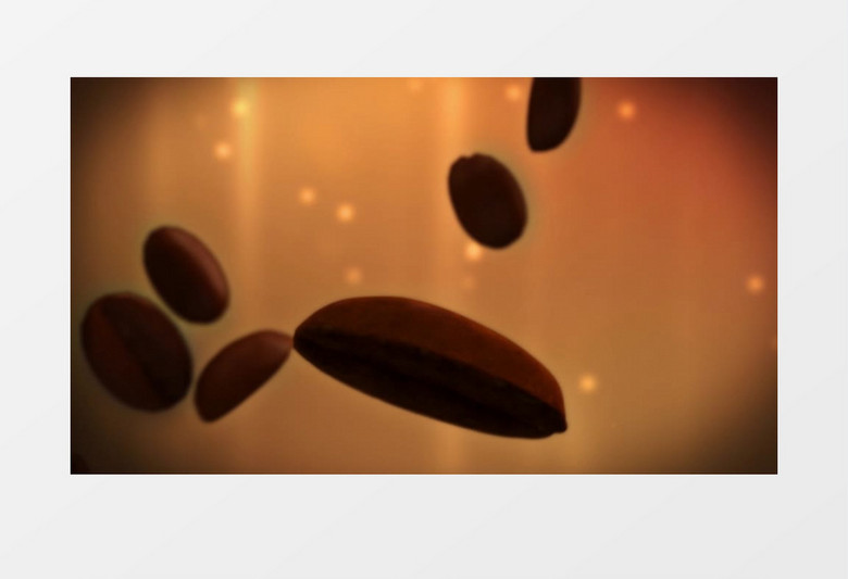 咖啡豆环绕标志动画ae模板