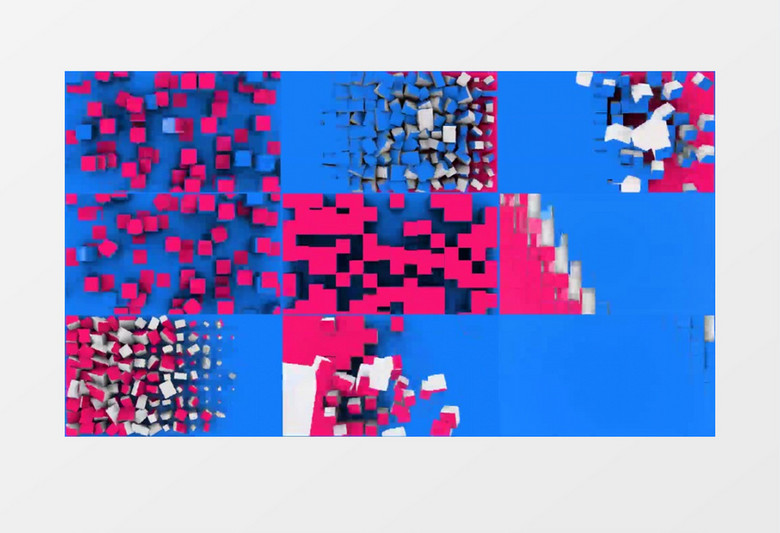 绚丽图形展示转场动画ae视频模板