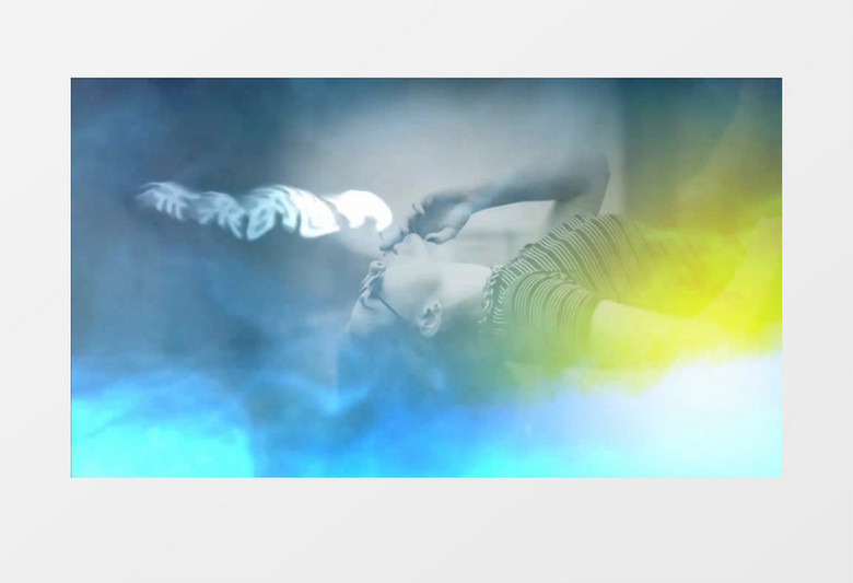 创意烟雾质感图文展示ae视频模板