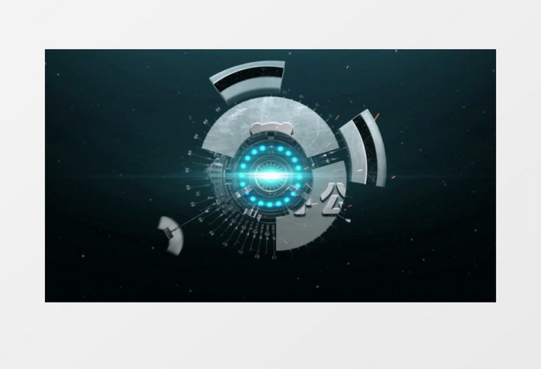 科幻飞船飞箭变换标志logo动画AE视频模板