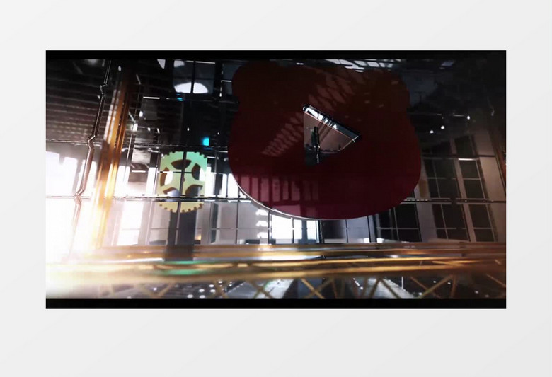 创意工业风logo入场展示ae视频模板