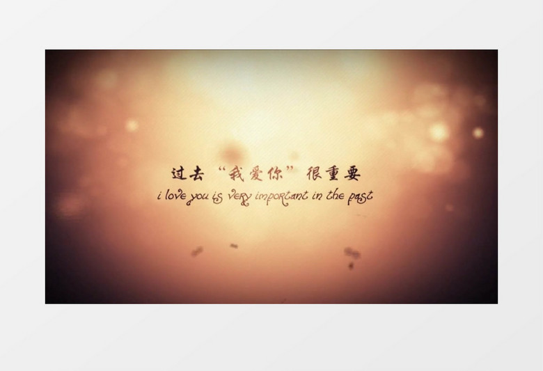 浪漫情诗婚礼开场会声会影模板