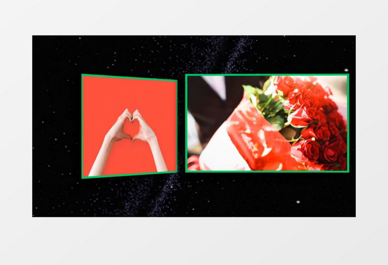 精致爱情相册集展示会声会影模板