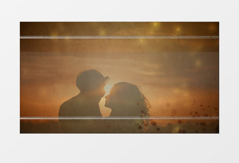 唯美深情婚礼会声会影模板