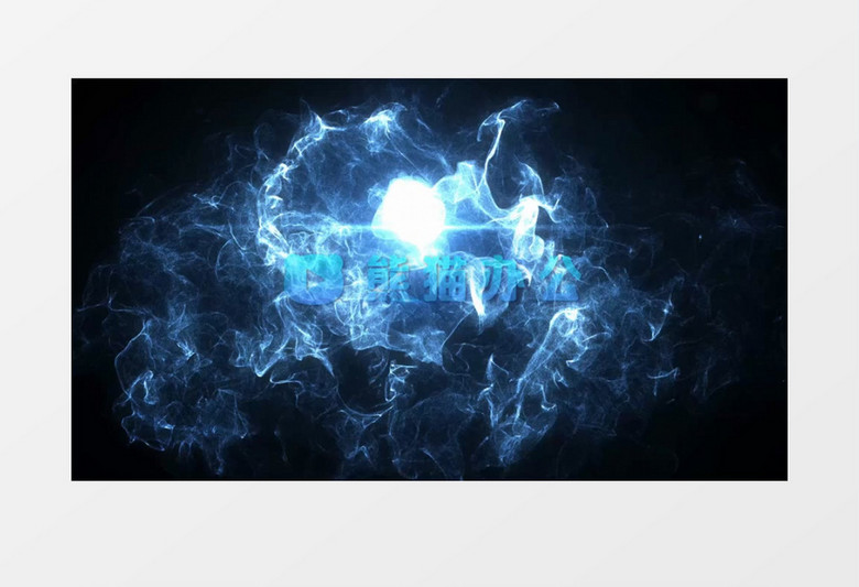 大气粒子烟雾logo展示会声会影视频模板