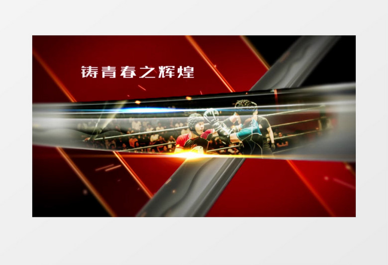 侠客武士刀面特效片头ae模板