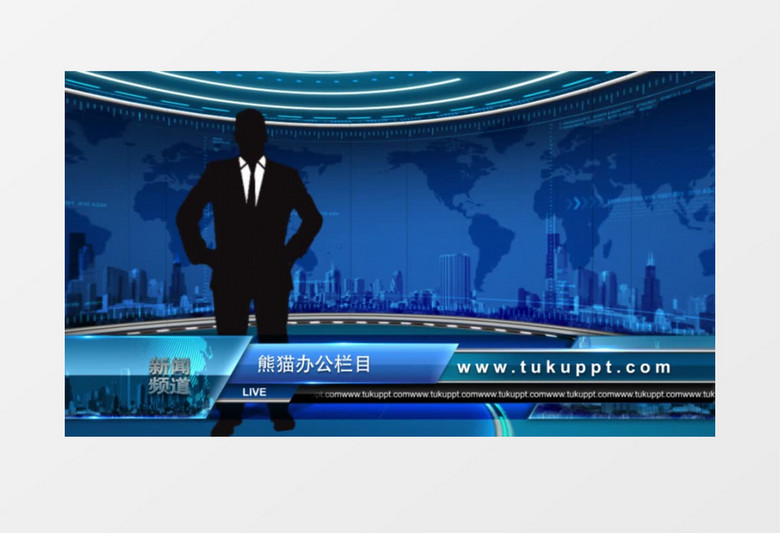 虚拟演播室电视广播ae模板