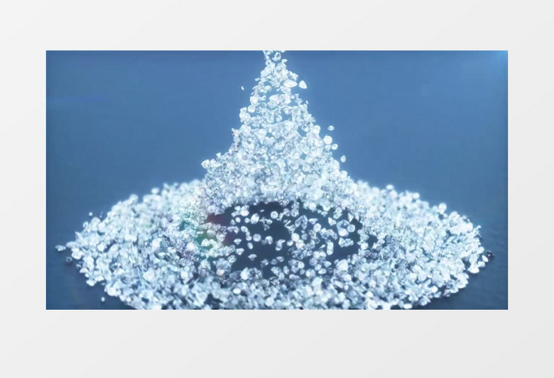唯美钻石圆锥特效logo标志展示视频AE模板