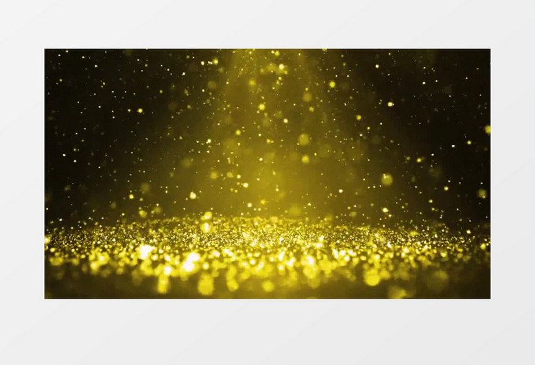 金色舞台粒子动态光效视频素材