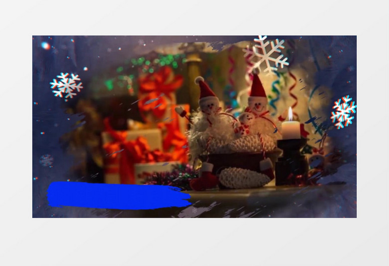 圣诞小清新视频会声会影模板