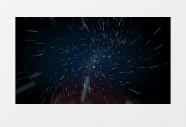 蓝色粒子星晕星空动态光效视频素材