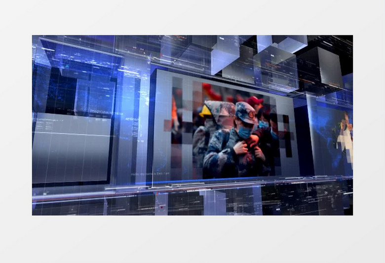 科技蓝色质感栏目包装片头（CYJS-12）AE模板