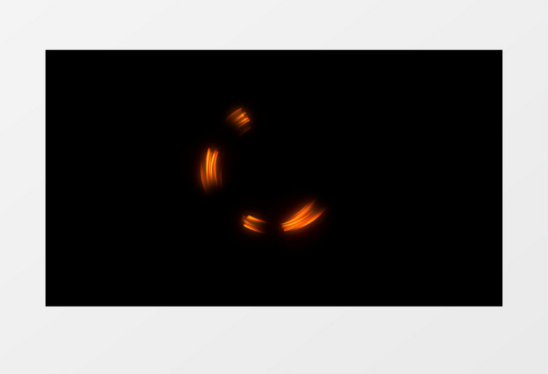 橙色旋转特效炫动态粒子视频