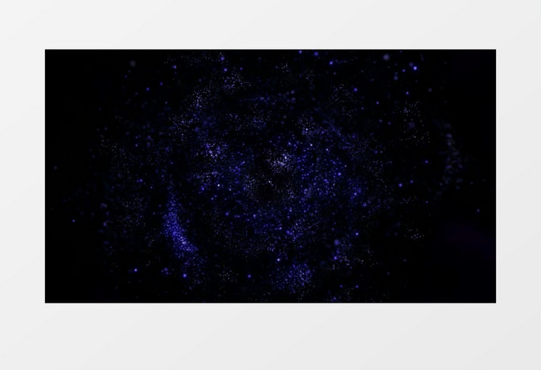 蓝色星空特效动态粒子视频