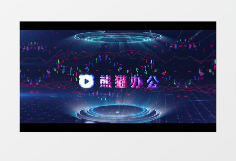 三维HUD线条主题科技片头AE模板