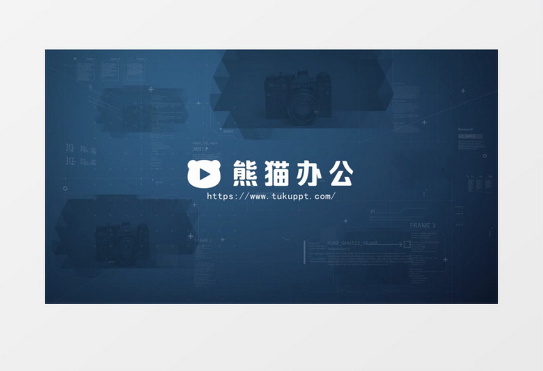 现代科技蓝数字简约科技企业宣传展示ae模板