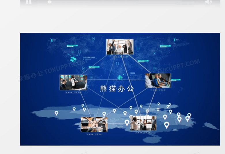 科技企业宣传片商务图文展示ae模板