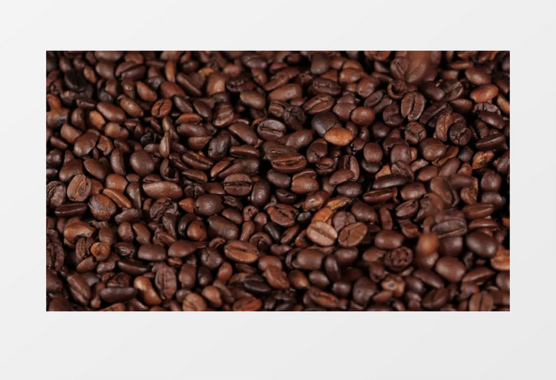特写咖啡豆实拍视频素材