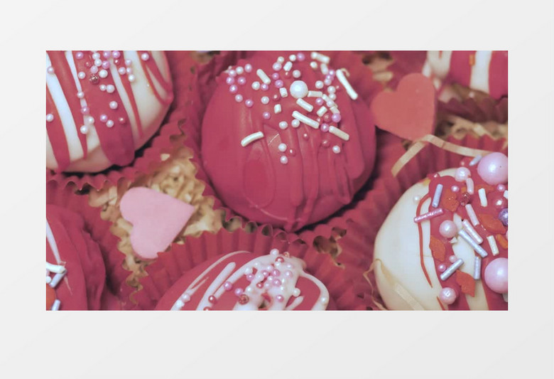 特写拍摄巧克力甜点实拍视频素材