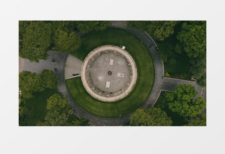 城市环形路口展示实拍视频