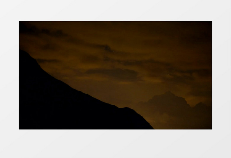 夜晚雷雨震撼风景实拍视频