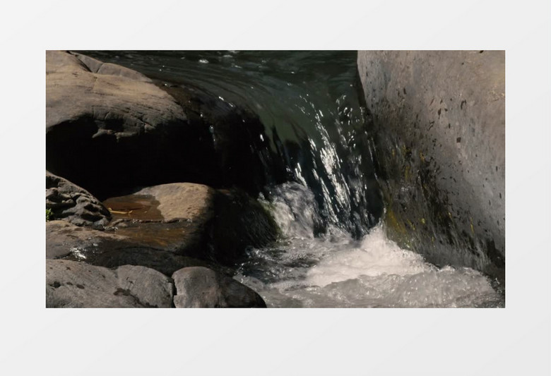 小溪流水静心风景实拍视频