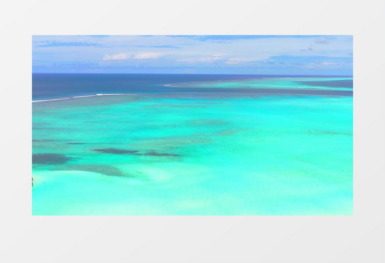 绿松石蓝色大海美丽实拍视频