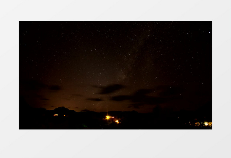 夜晚的星空延时摄影唯美实拍视频