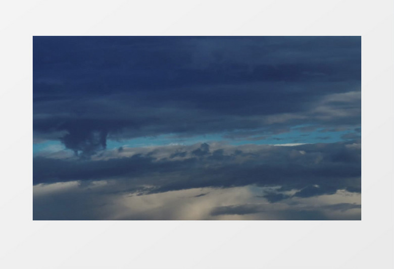 天空乌云密布实拍视频