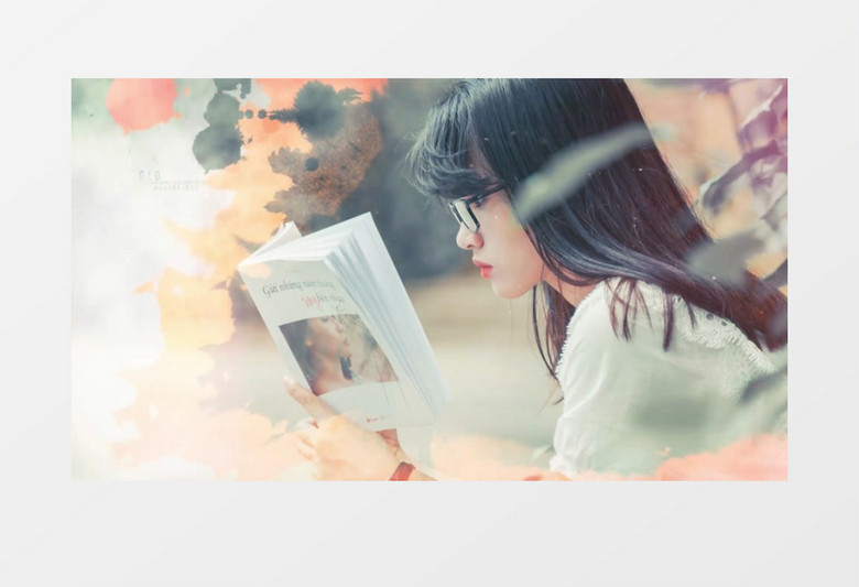 怀旧水墨渲染同学毕业聚会相册PR模板