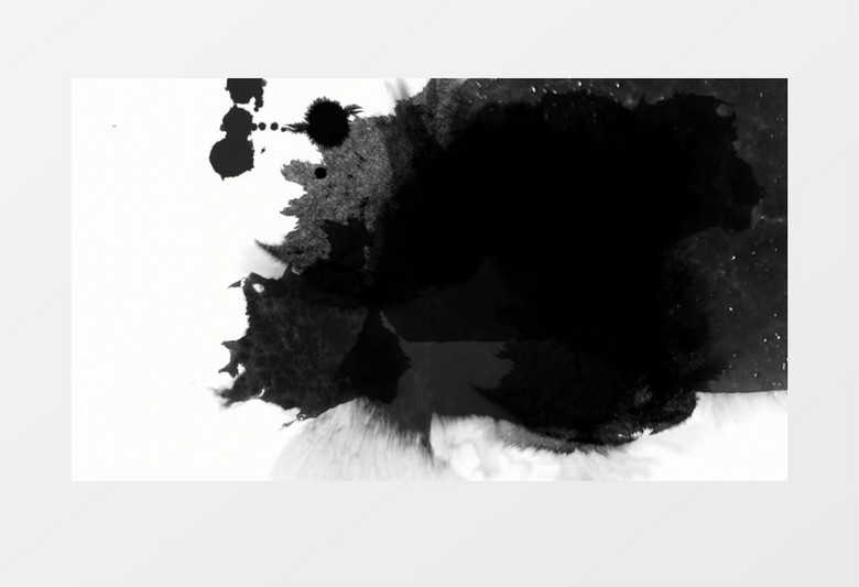 水墨遮罩背景后期素材视频