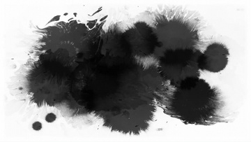 中国风水墨墨滴遮罩后期视频素材