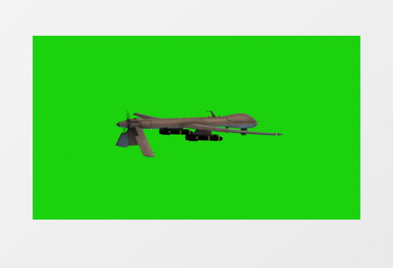 3D拍摄飞机模型旋转视频素材