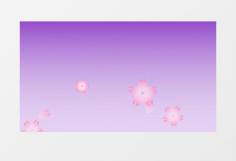 缓缓飘落的淡紫色花瓣视频素材