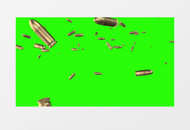 缓缓飘落的子弹视频素材