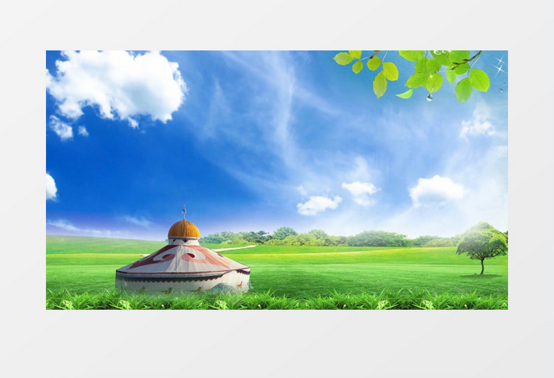 清新自然风光背景混剪视频背景