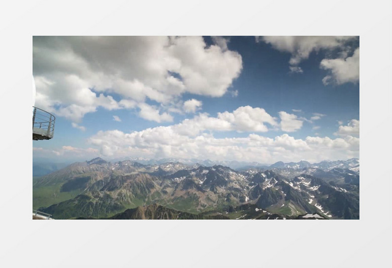 大气山脉俯拍草原展示混剪视频动态背景