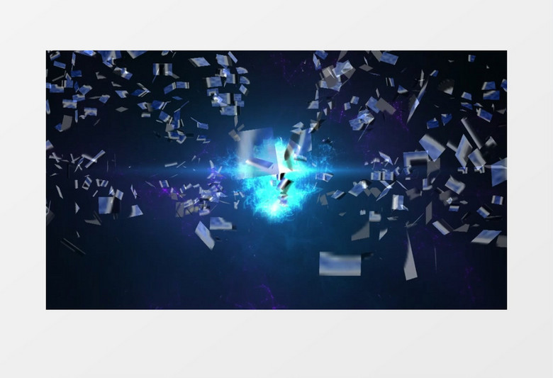 点线Plexus飞鸟Logo动画EDIUS模板