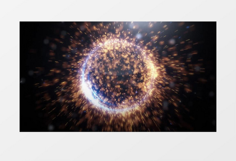 圆形能量粒子Logo动画edius视频模板