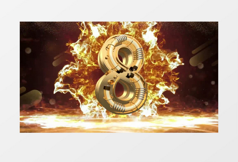 创意震撼机械数字倒计时edius视频模板