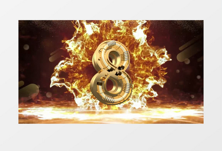 创意震撼机械数字倒计时pr视频模板