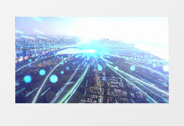 城市光线科技智能片头pr模板